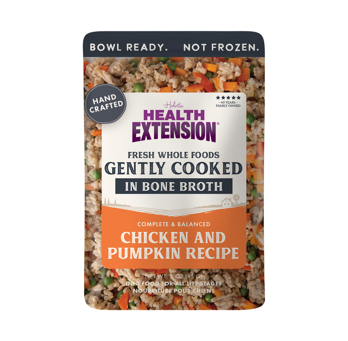 Health Extension Gently Cooked 3oz Variety Pack – Fresh Meal Pouches