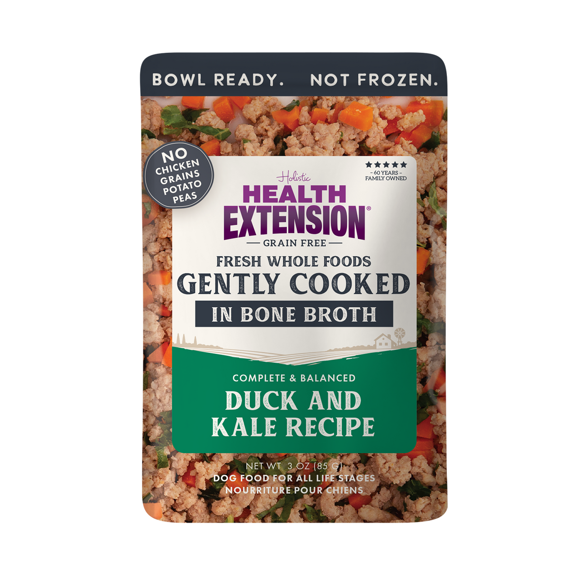 Health Extension Gently Cooked 3oz Variety Pack – Fresh Meal Pouches