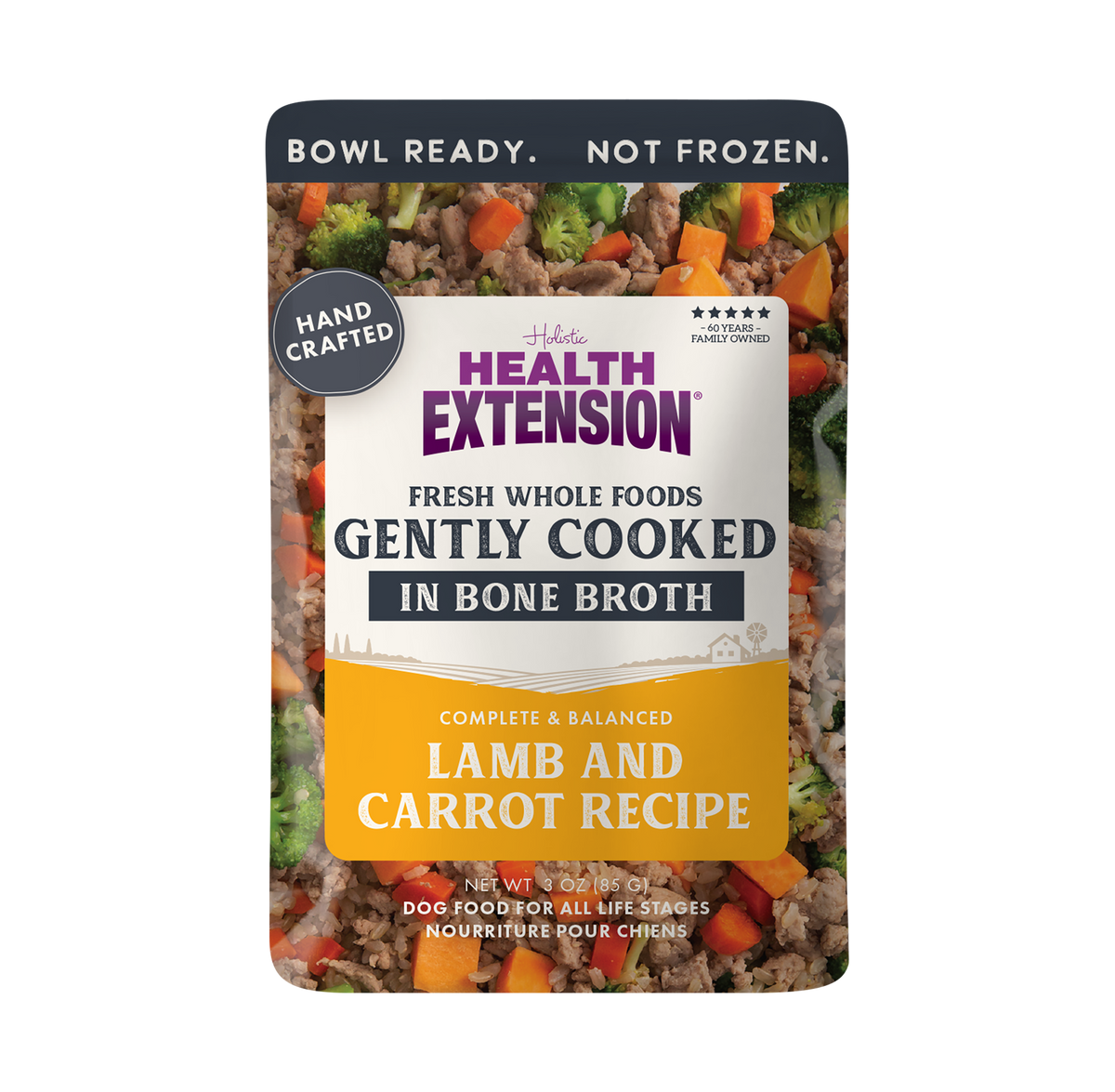 Health Extension Gently Cooked 3oz Variety Pack – Fresh Meal Pouches