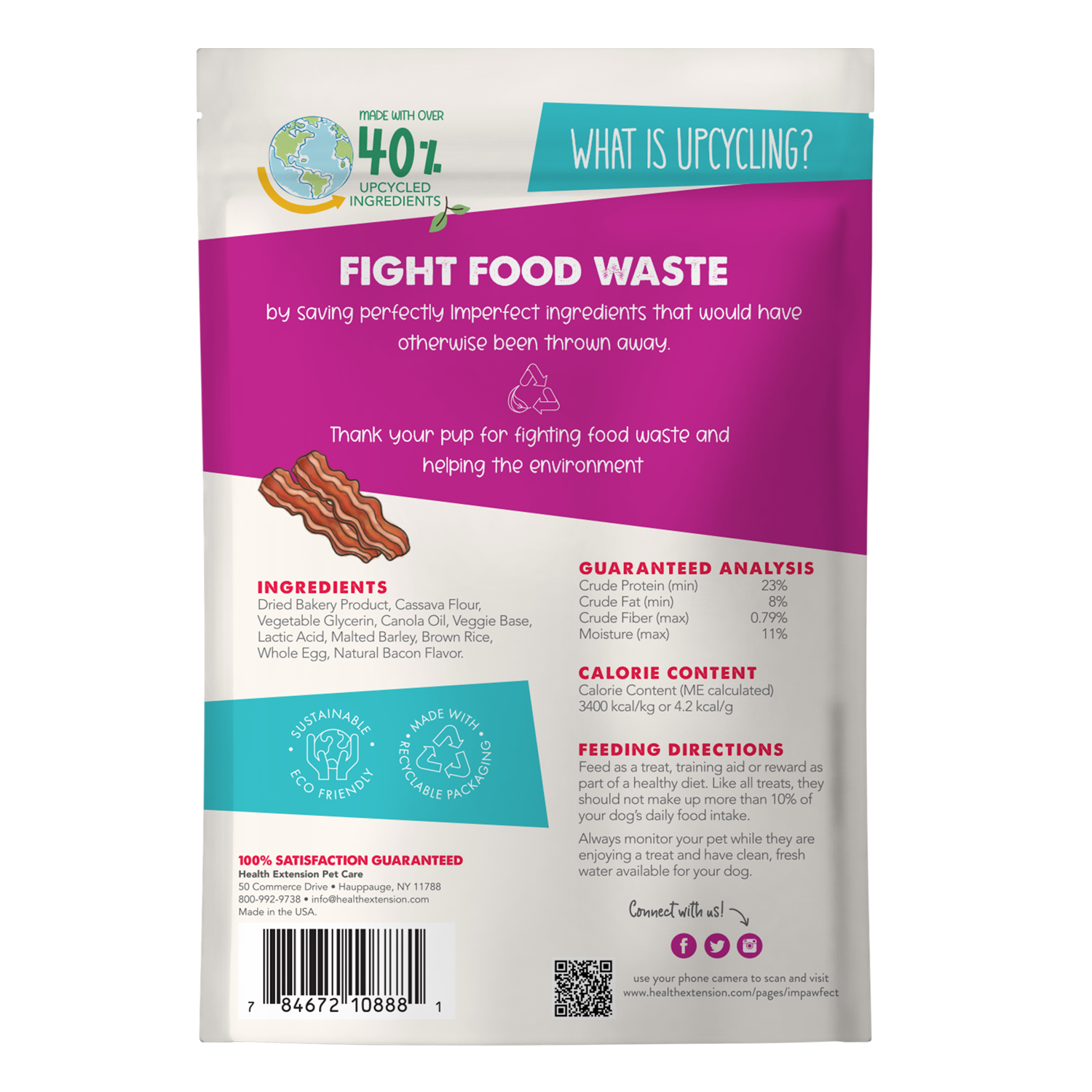 Premios de entrenamiento con tocino Impawfect™ – Bocadillos para perros ecológicos y de subproductos