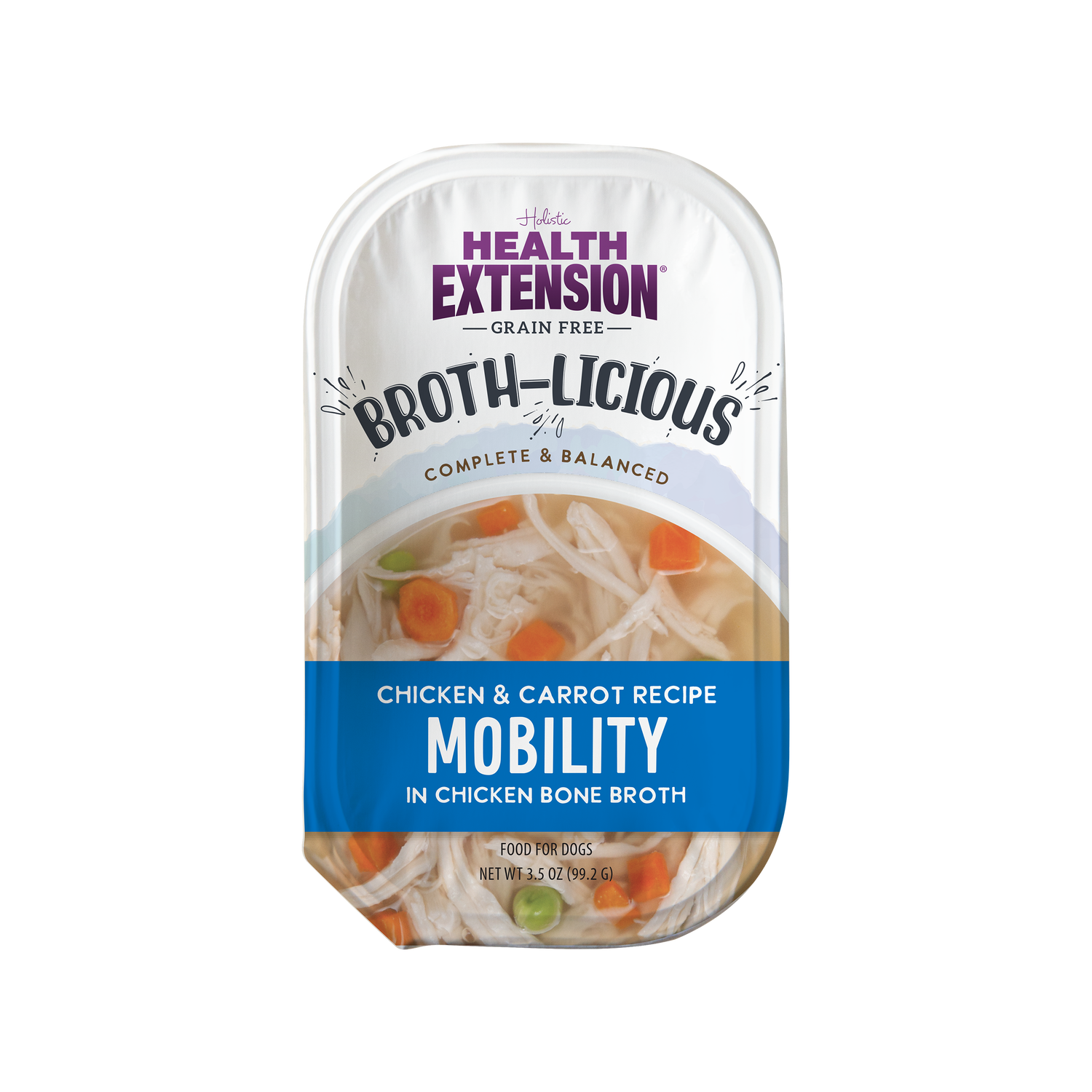 Broth-Licious Chicken & Carrots in Bone Broth- Mobility Recipe for Adult Dogs