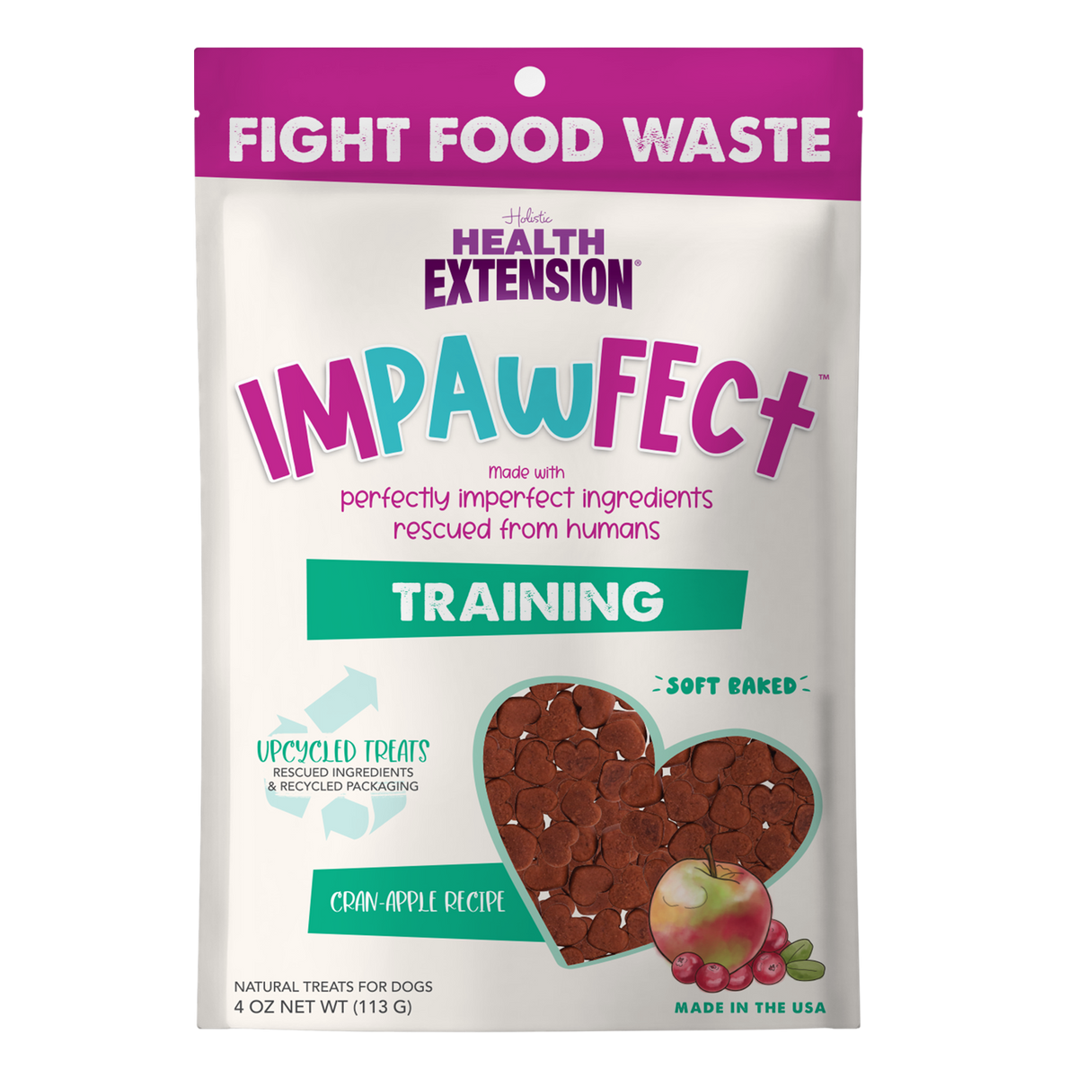 Premios de entrenamiento de arándano y manzana Impawfect 