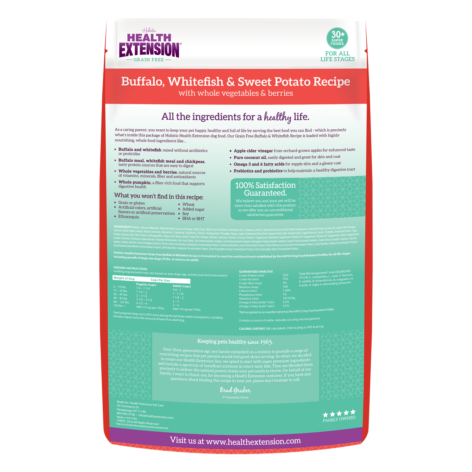 Grain Free Buffalo, Whitefish & Sweet Potato – High-Protein Vitality