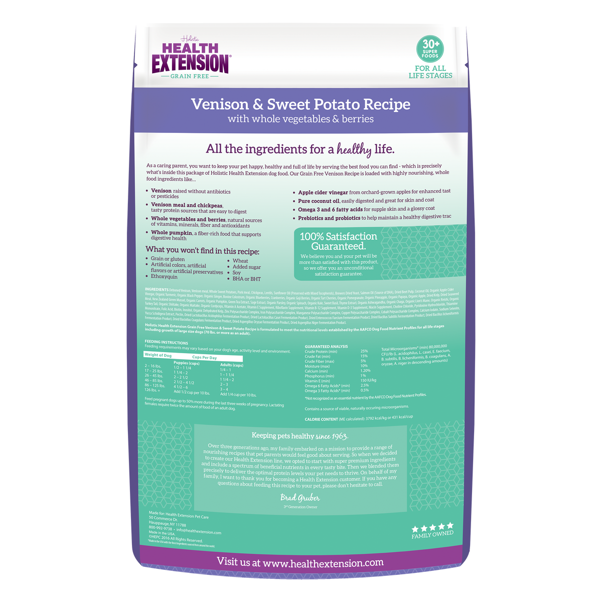 Grain Free Venison & Sweet Potato Dry Dog Food