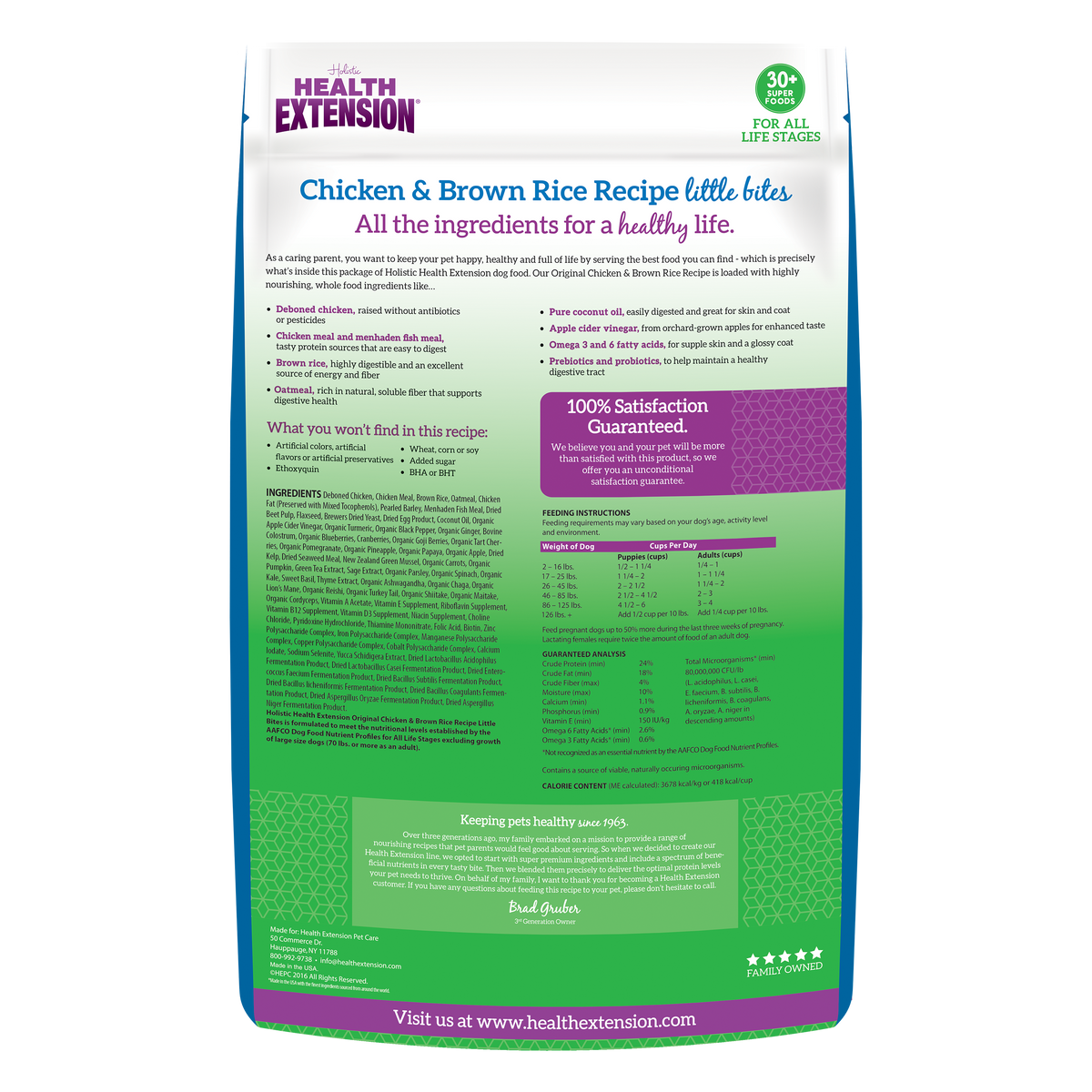 Little Bites Chicken & Brown Rice Recipe – Small Breed Formula