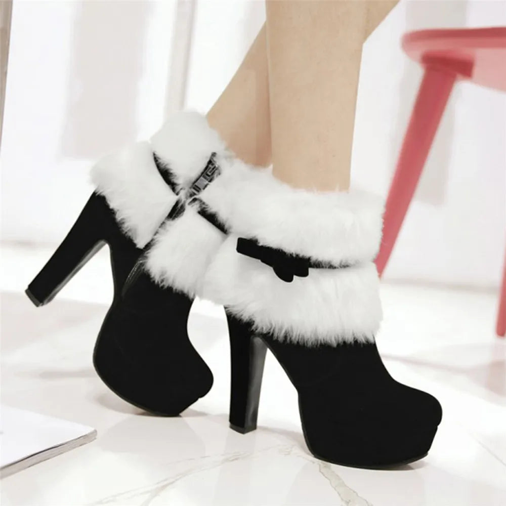 Botines de señora Santa Claus