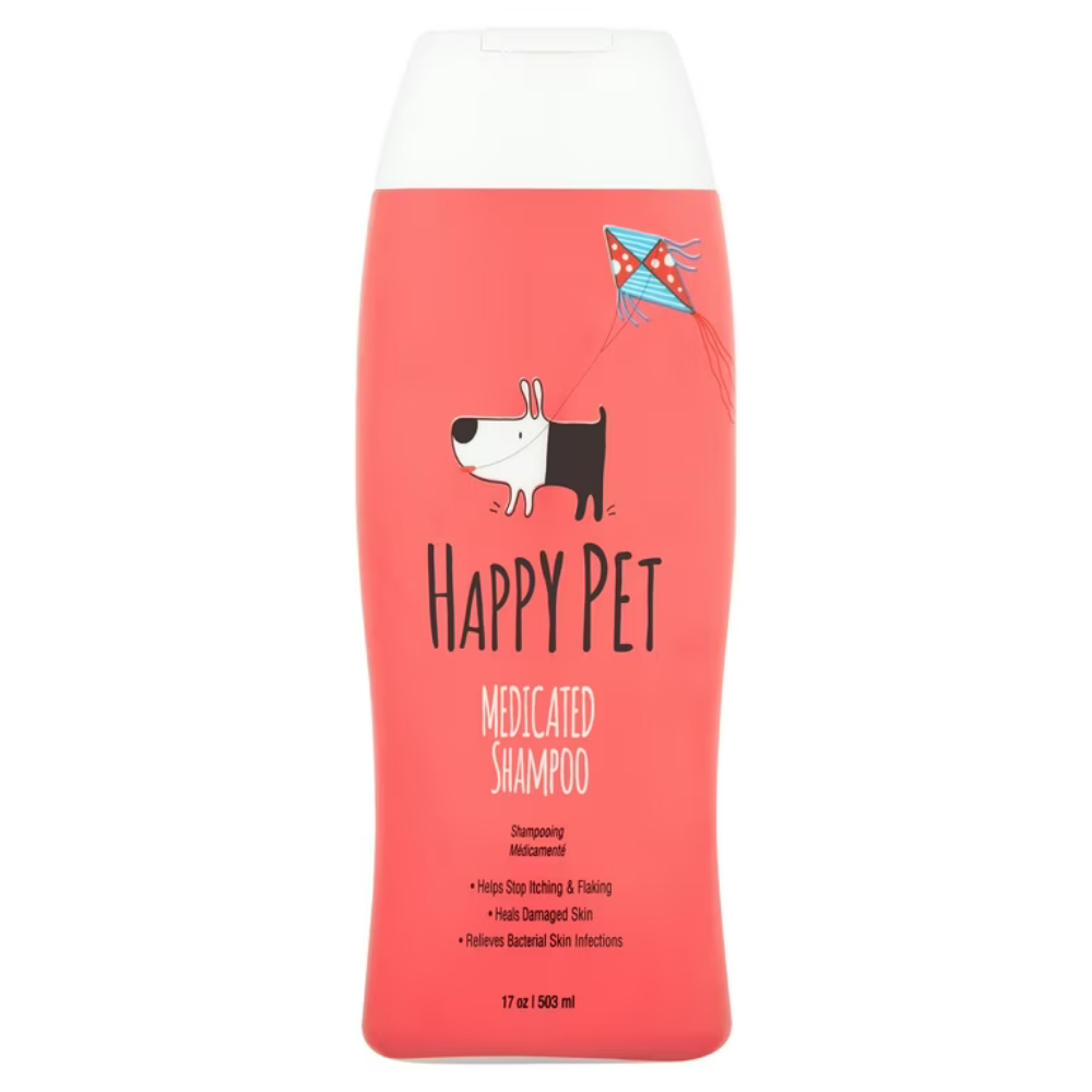 Happy Pet Medicated Shampoo – Skin Relief & Healing Formula (17oz)