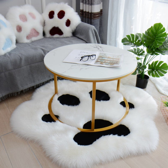 Plush Cat Paw Rug
