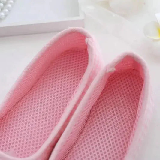 Bonitas pantuflas de algodón a cuadros