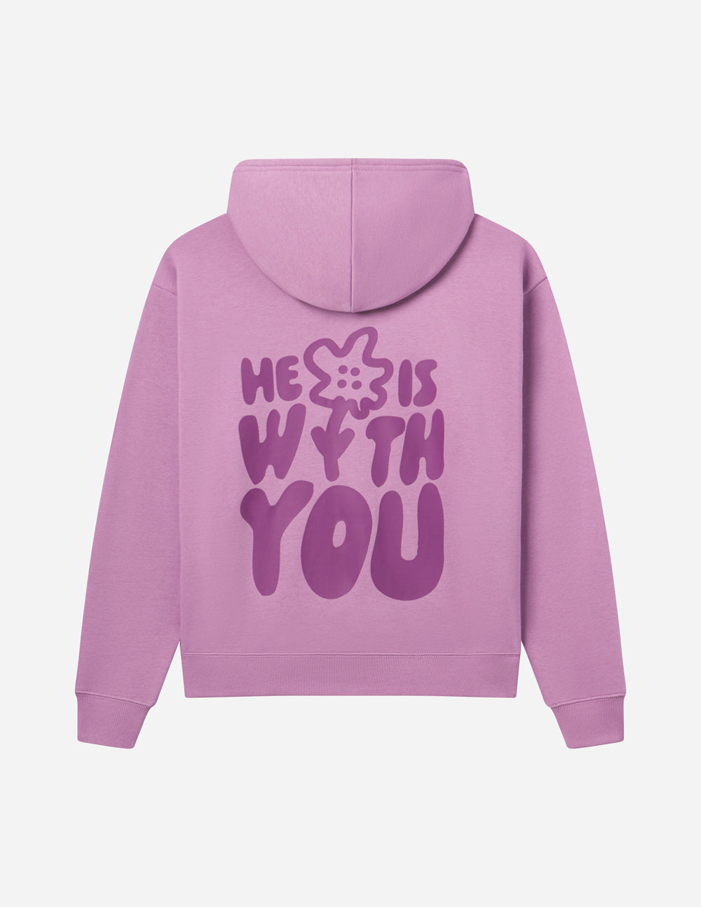 Sudadera unisex con capucha "Él está contigo"