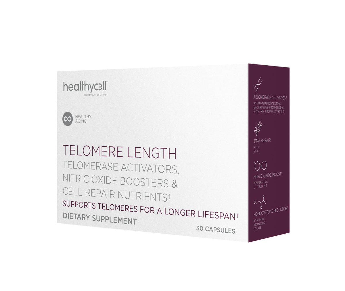 Healthycells Suplemento para la Longitud de los Telómeros – 30 Cápsulas