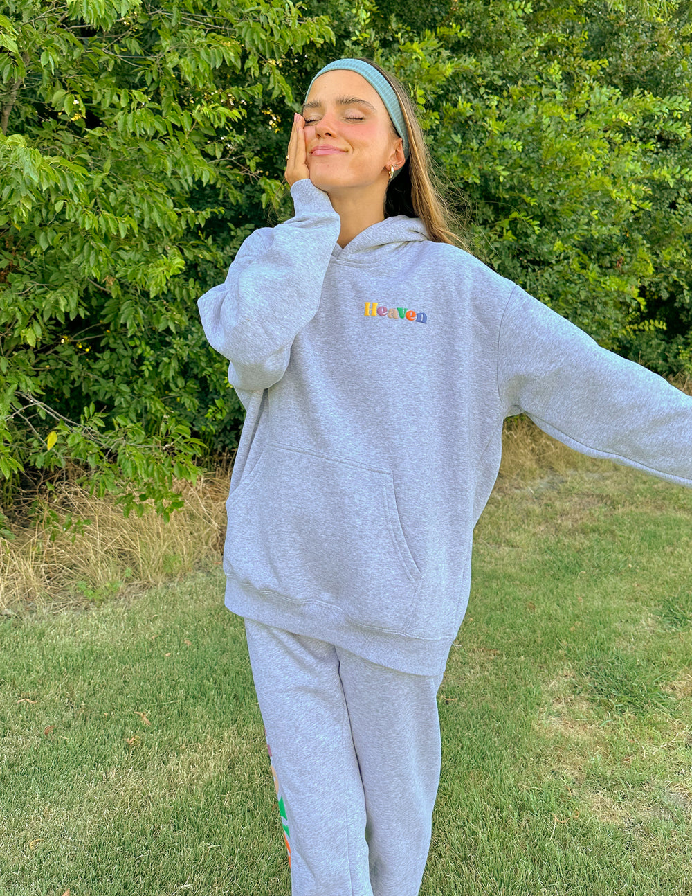 "Heaven" Heather Grey Unisex Sweatpant
