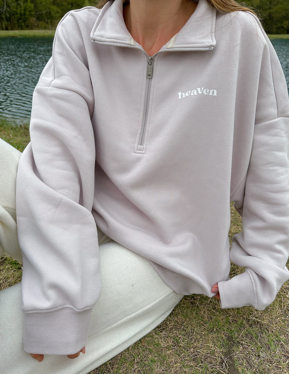 Heaven - Chaqueta de media cremallera para mujer