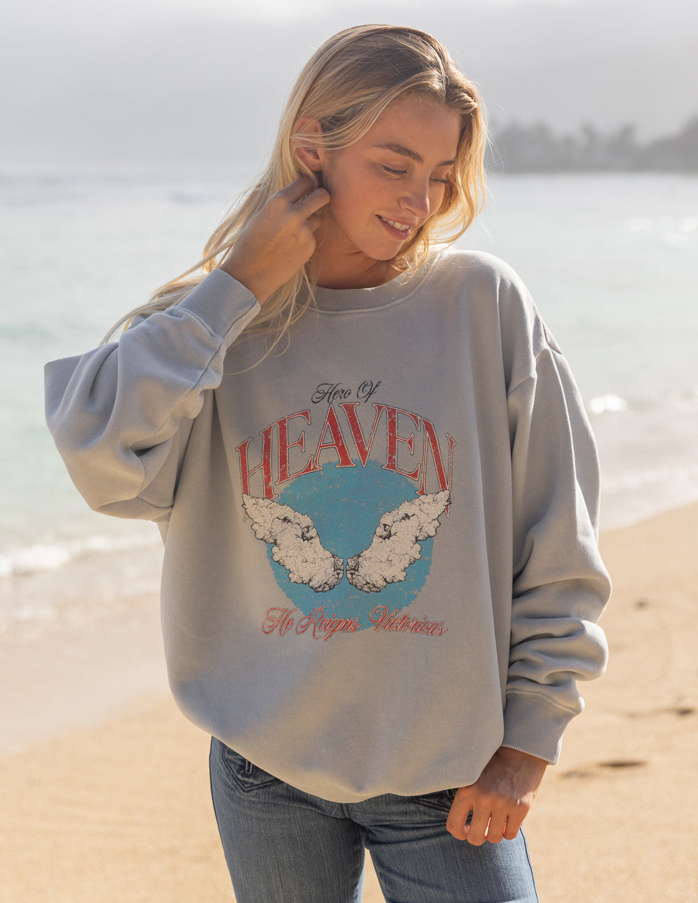 Sudadera unisex con cuello redondo Hero of Heaven