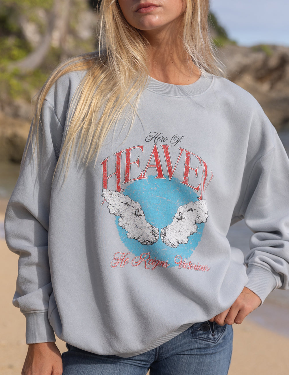 Sudadera unisex con cuello redondo Hero of Heaven