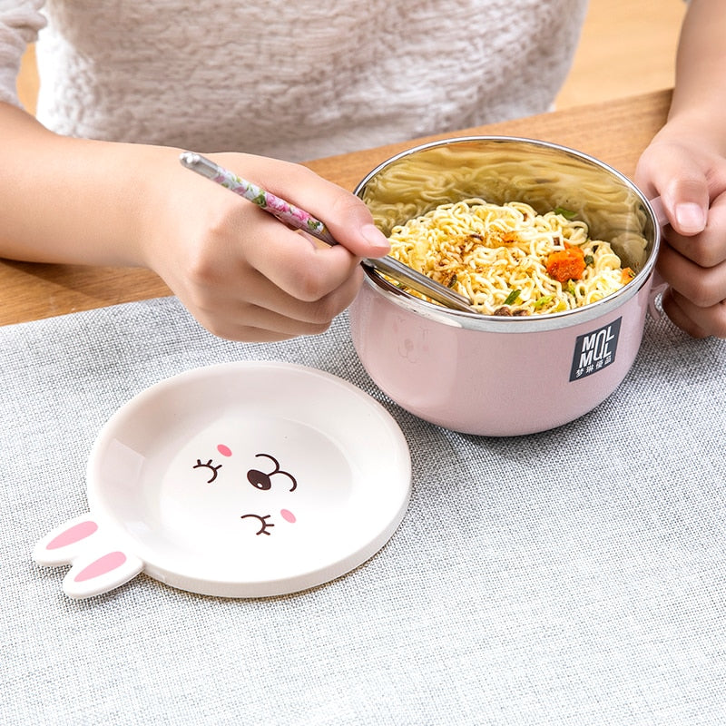 Tazones de ramen de conejito