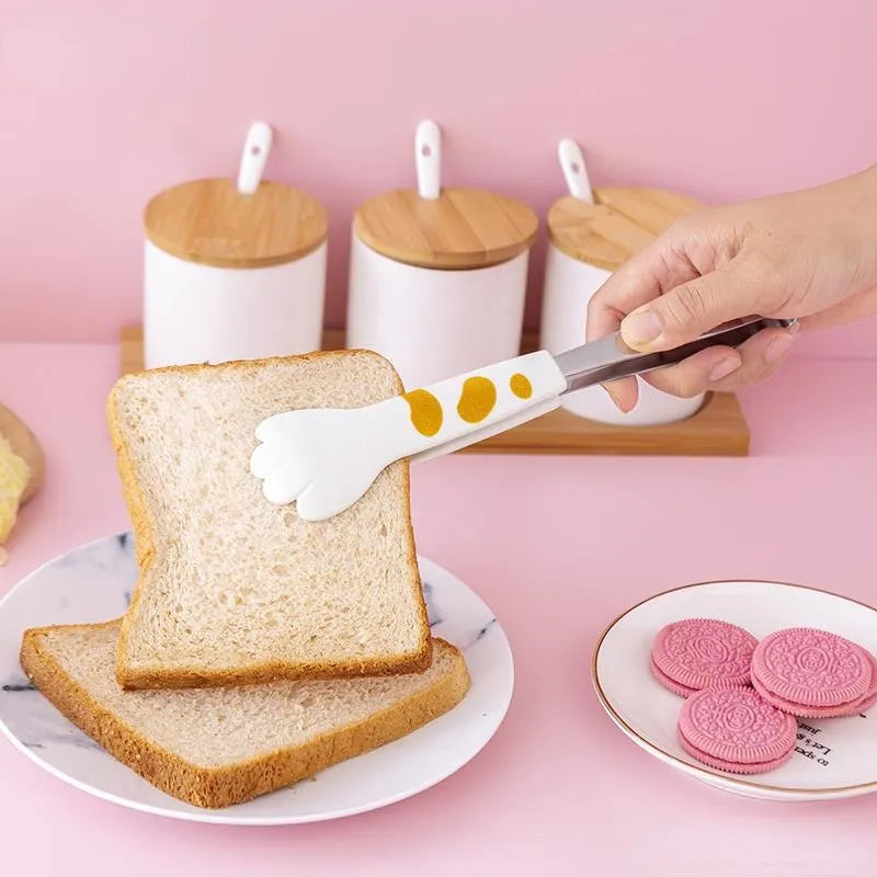 Pinzas de cocina con forma de pata de gato