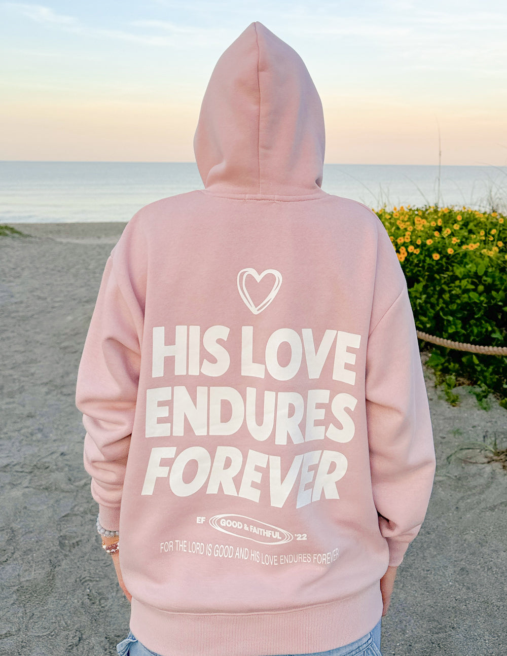 Sudadera unisex "Su amor perdura para siempre" 