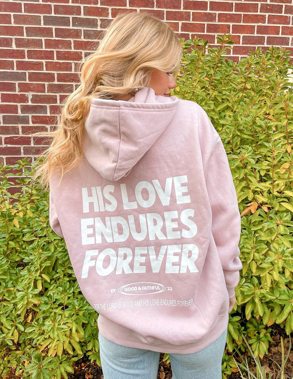 Sudadera unisex "Su amor perdura para siempre" 