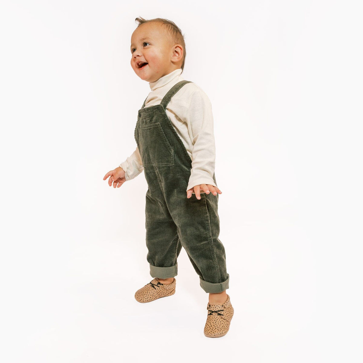Zapato Oxford para bebé con motas de almendra