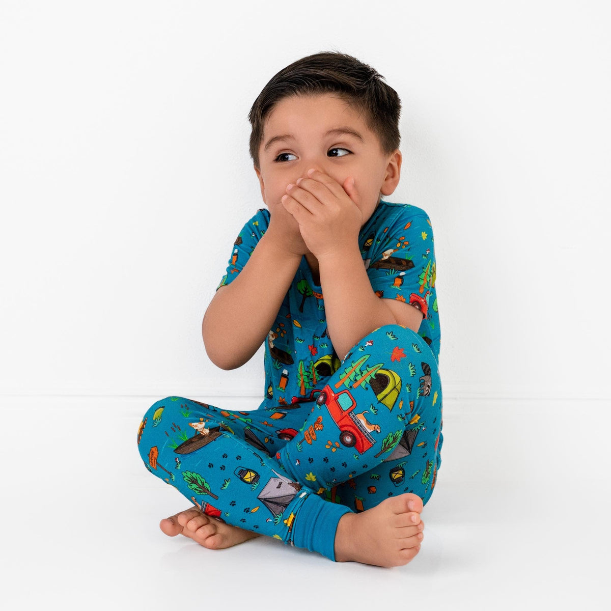 Conjunto de pijama de dos piezas de bambú Camp Popoki