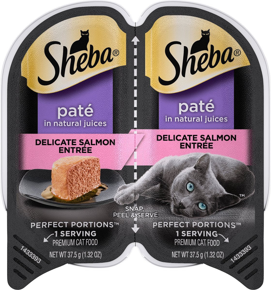 Sheba Perfect Portions Paté Premium de Salmón Alimento Húmedo para Gatos (2.65oz)