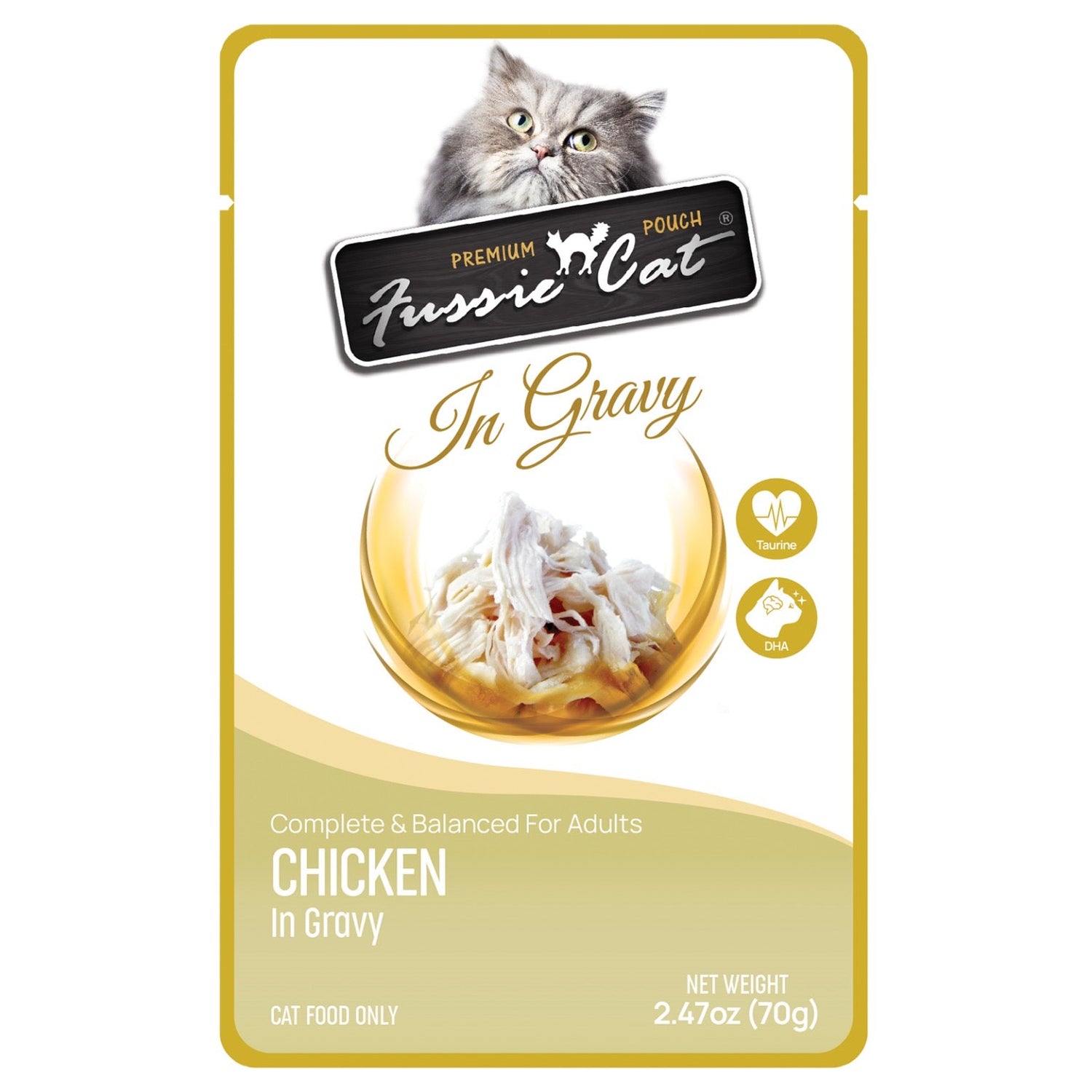 Fussie Cat Pouch - Pollo en salsa (2.47oz)