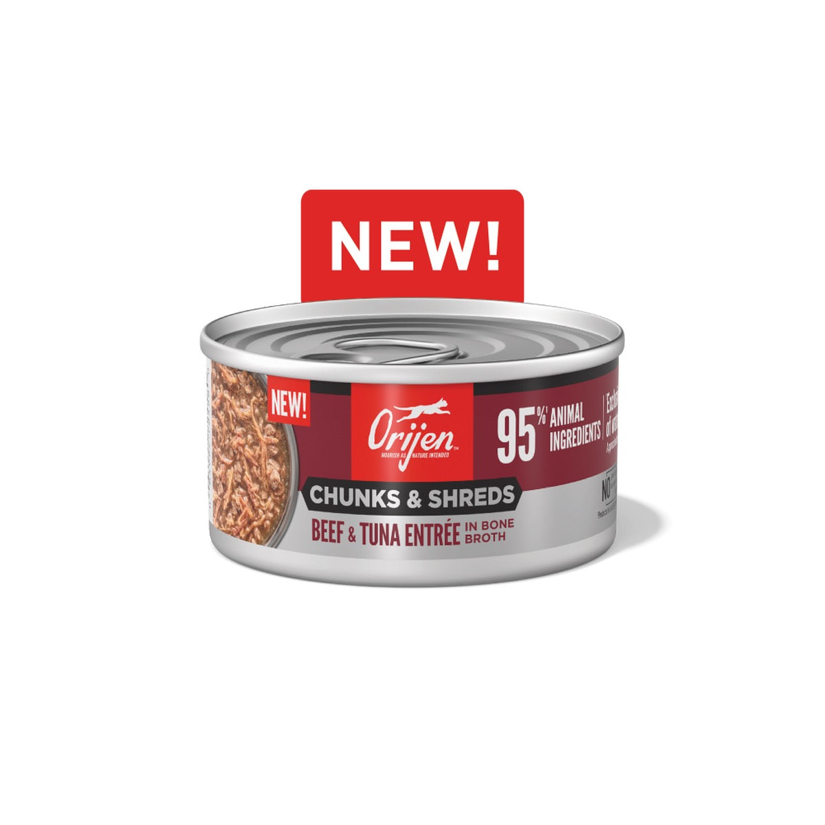Orijen Trozos y Desmenuzados de Res y Atún (85g)
