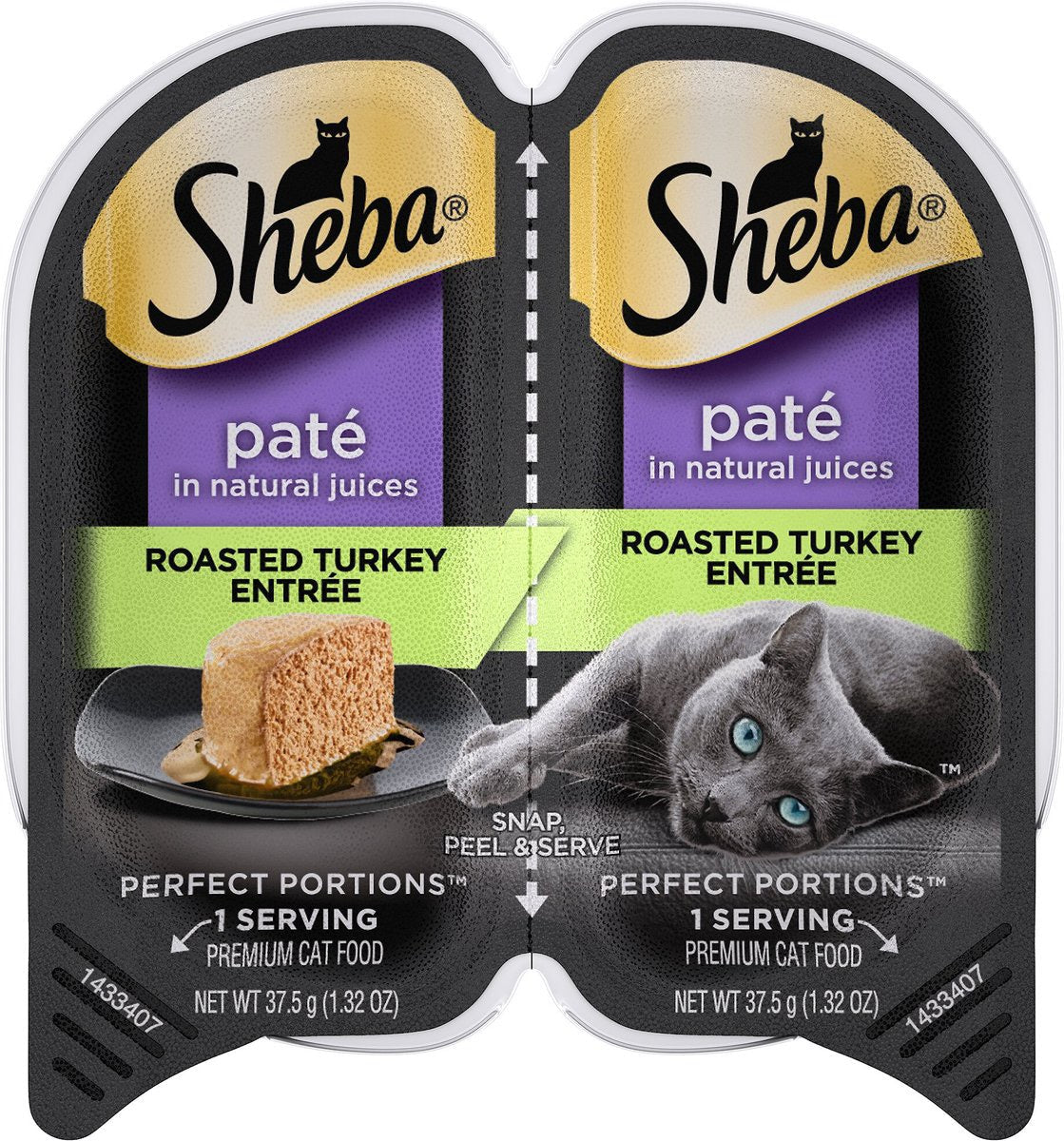Sheba Perfect Portions Paté Premium de Pavo para Gatos (2.65oz)