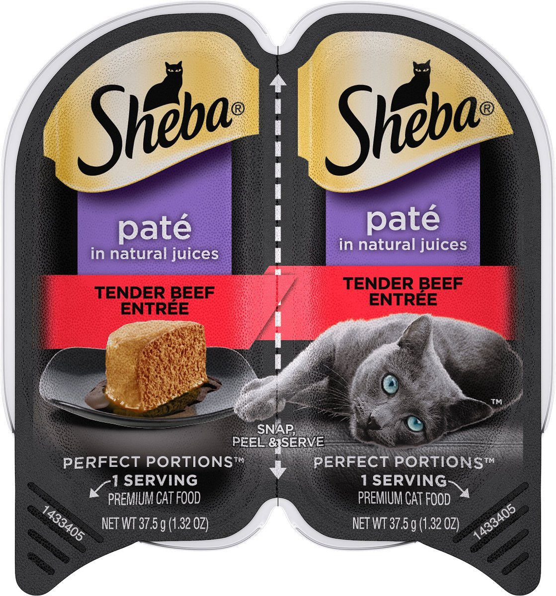 Sheba Perfect Portions Paté Premium – Entrada de Res (2.65oz)