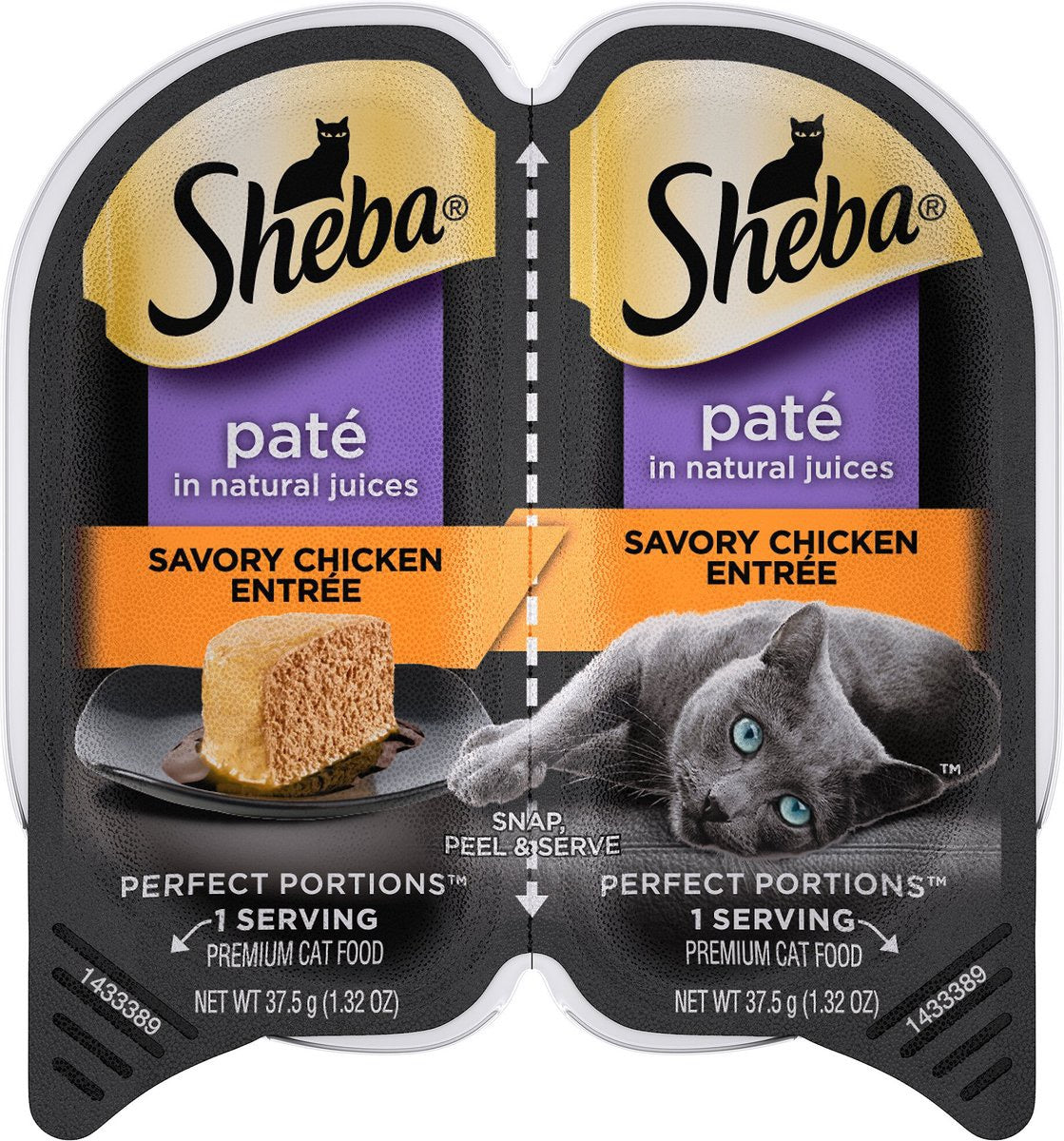 Sheba Perfect Portions Paté Premium de Pollo en Comida Húmeda para Gatos (2.65 oz)
