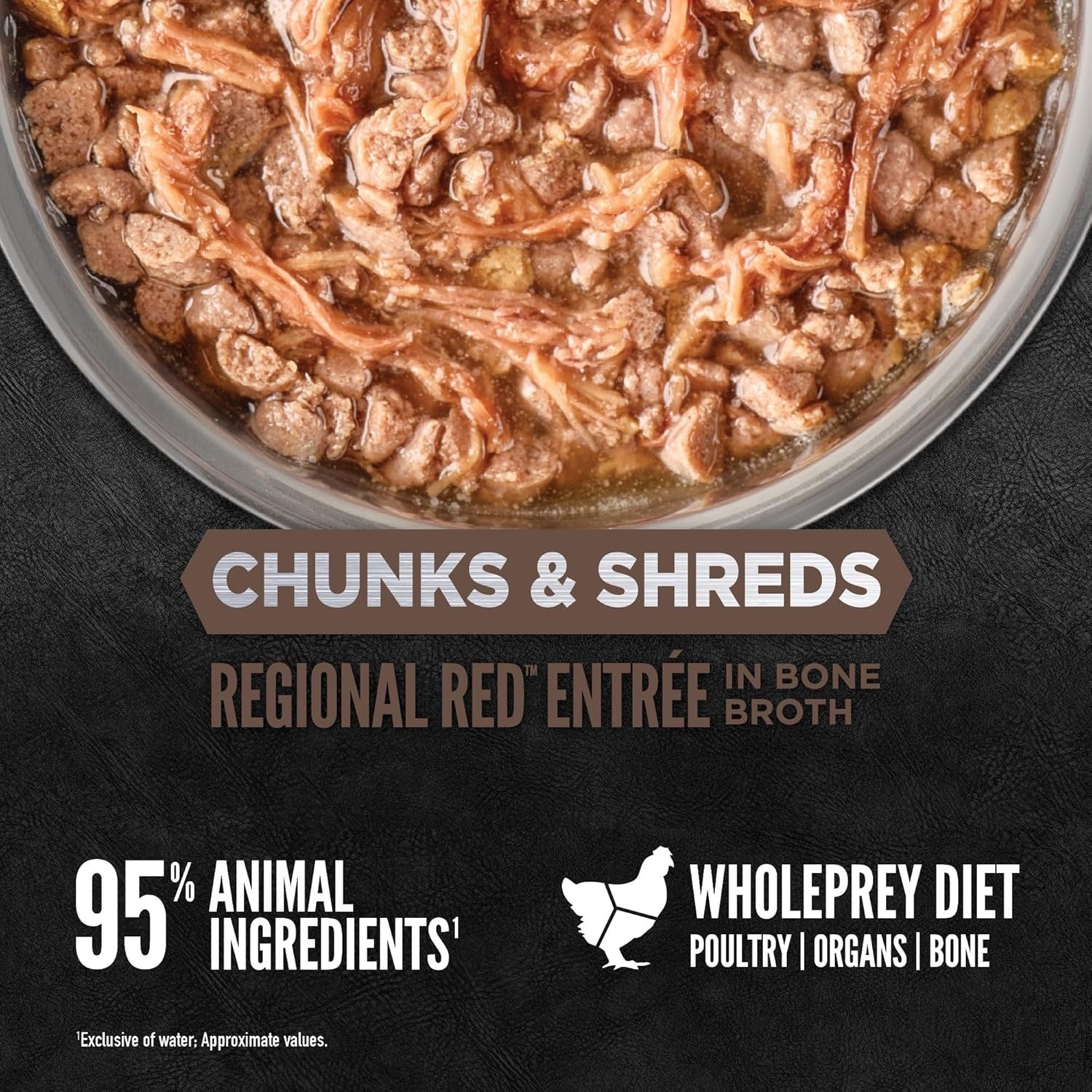 Orijen Trozos y Desmenuzados Regional Red Entrée (3oz)