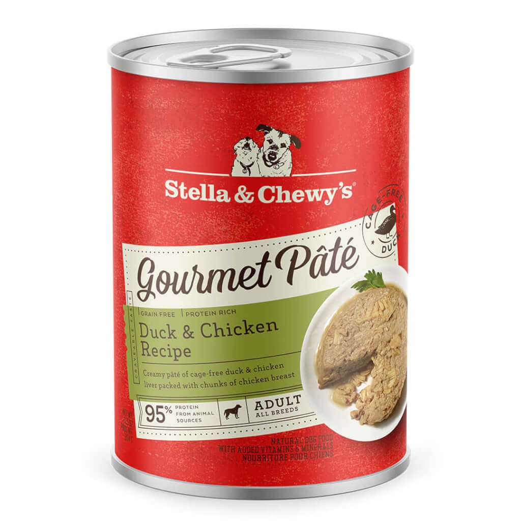 Alimento húmedo para perros Stella & Chewy's Gourmet Paté de Pato y Pollo (12.5oz)