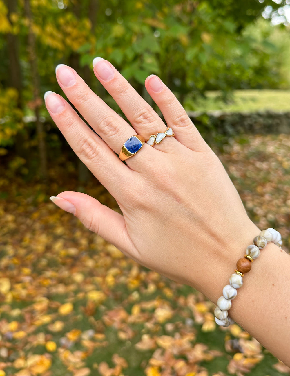 Anillo de sello índigo