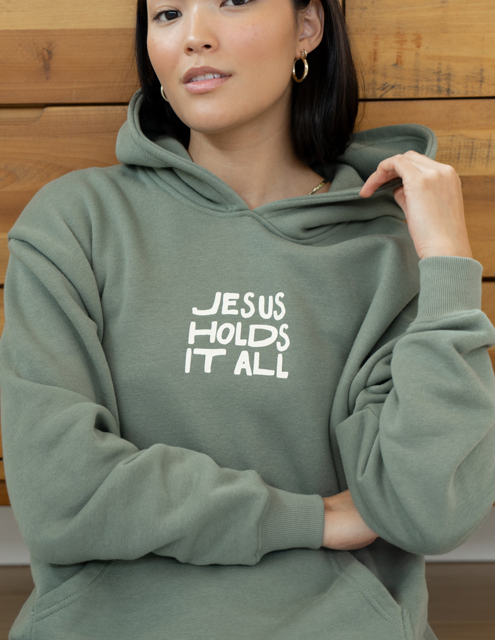 "Jesus Holds It All" Unisex Hoodie