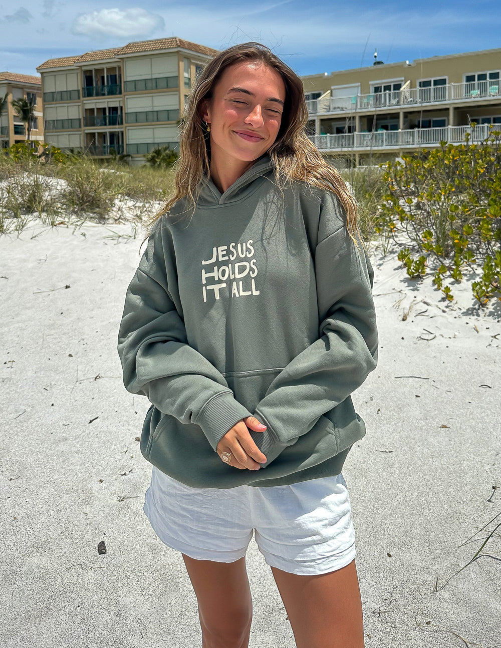 "Jesus Holds It All" Unisex Hoodie