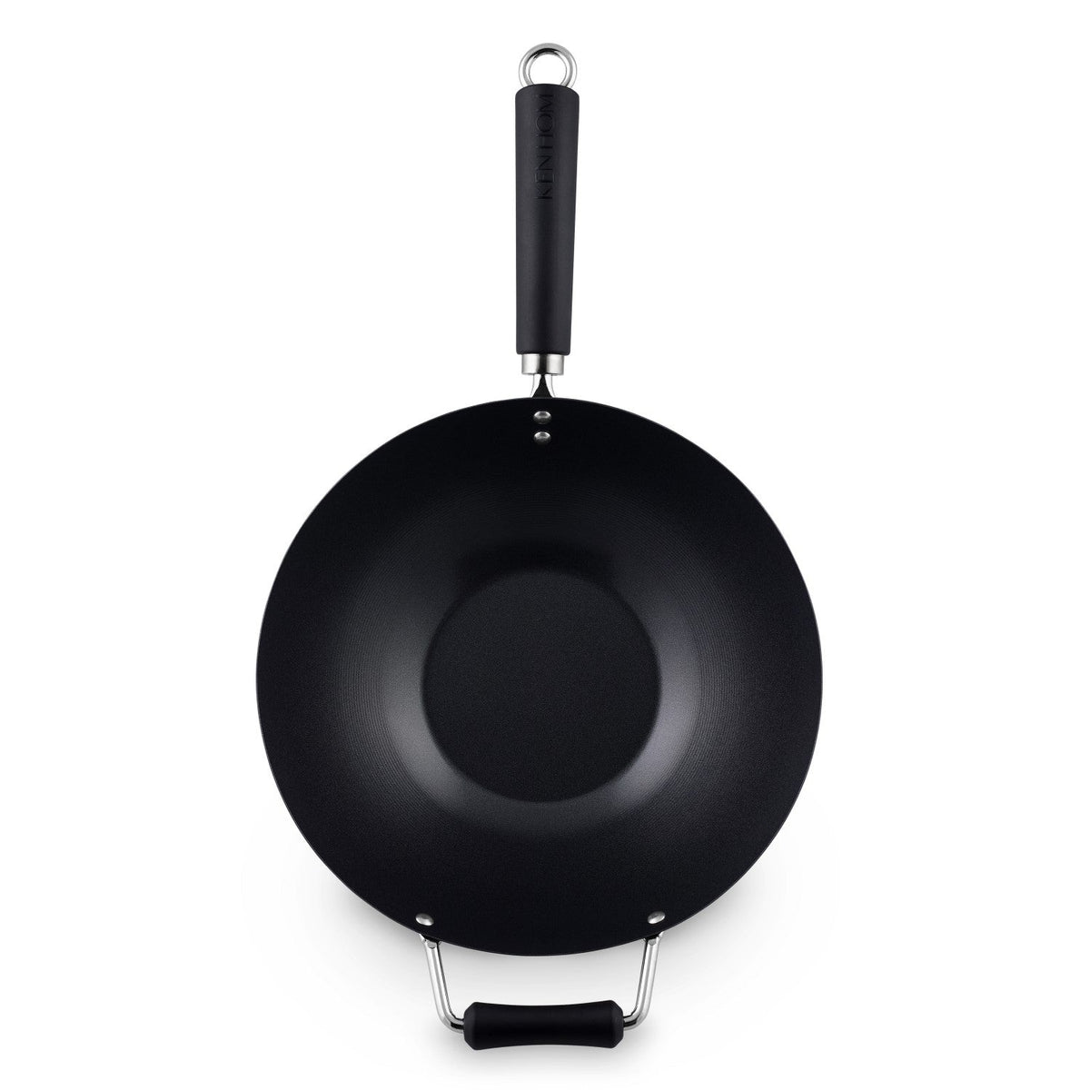 Wok antiadherente de acero al carbono Ken Hom Excellence, 12 pulgadas