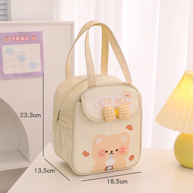 Bolsas térmicas para el almuerzo con diseño de animales kawaii