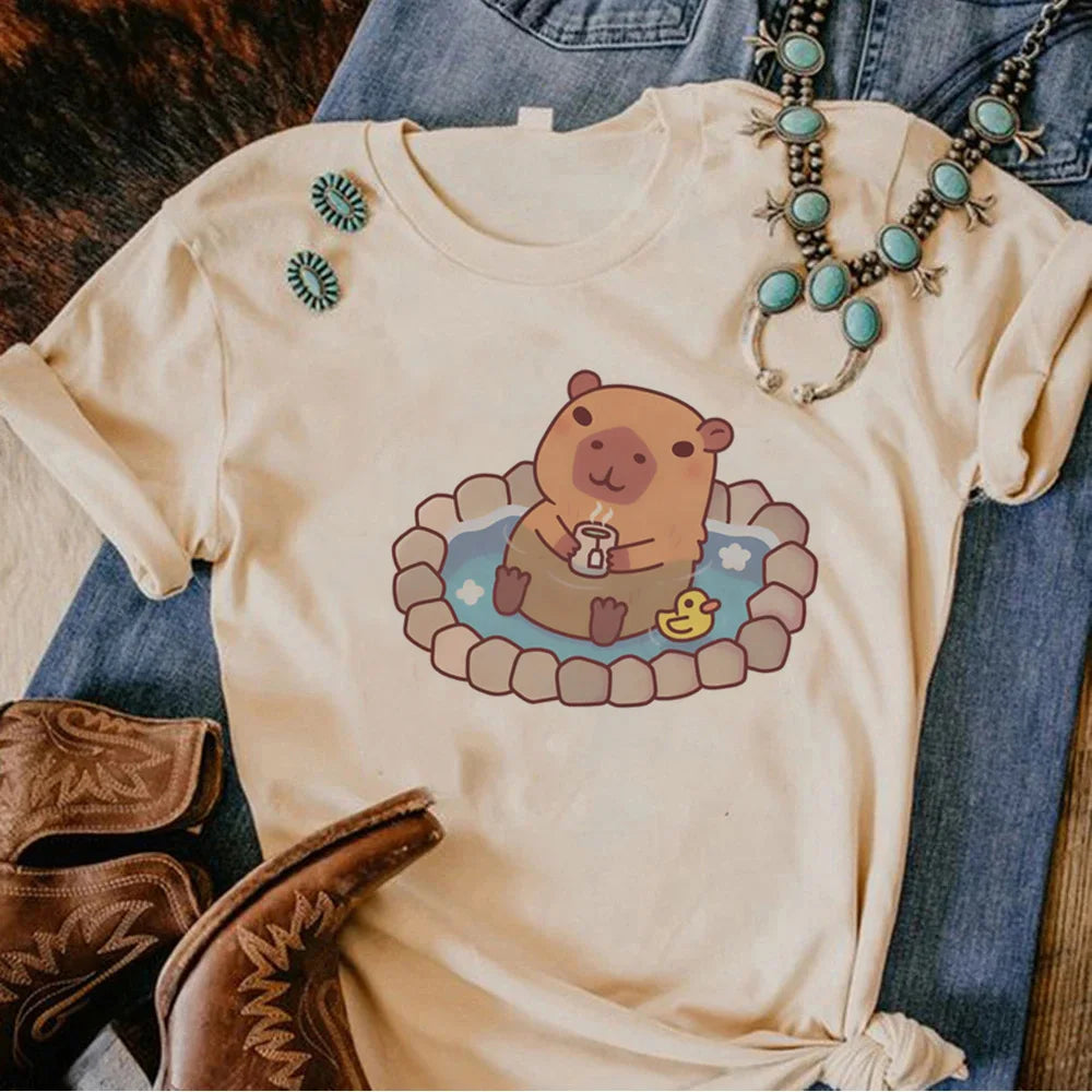 Camisetas de carpincho kawaii