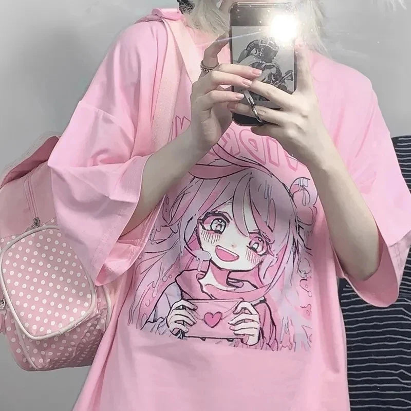 Camiseta de confesión de amor de chica kawaii
