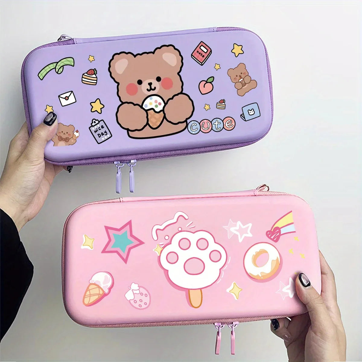 Bolsas rígidas kawaii para Nintendo Switch