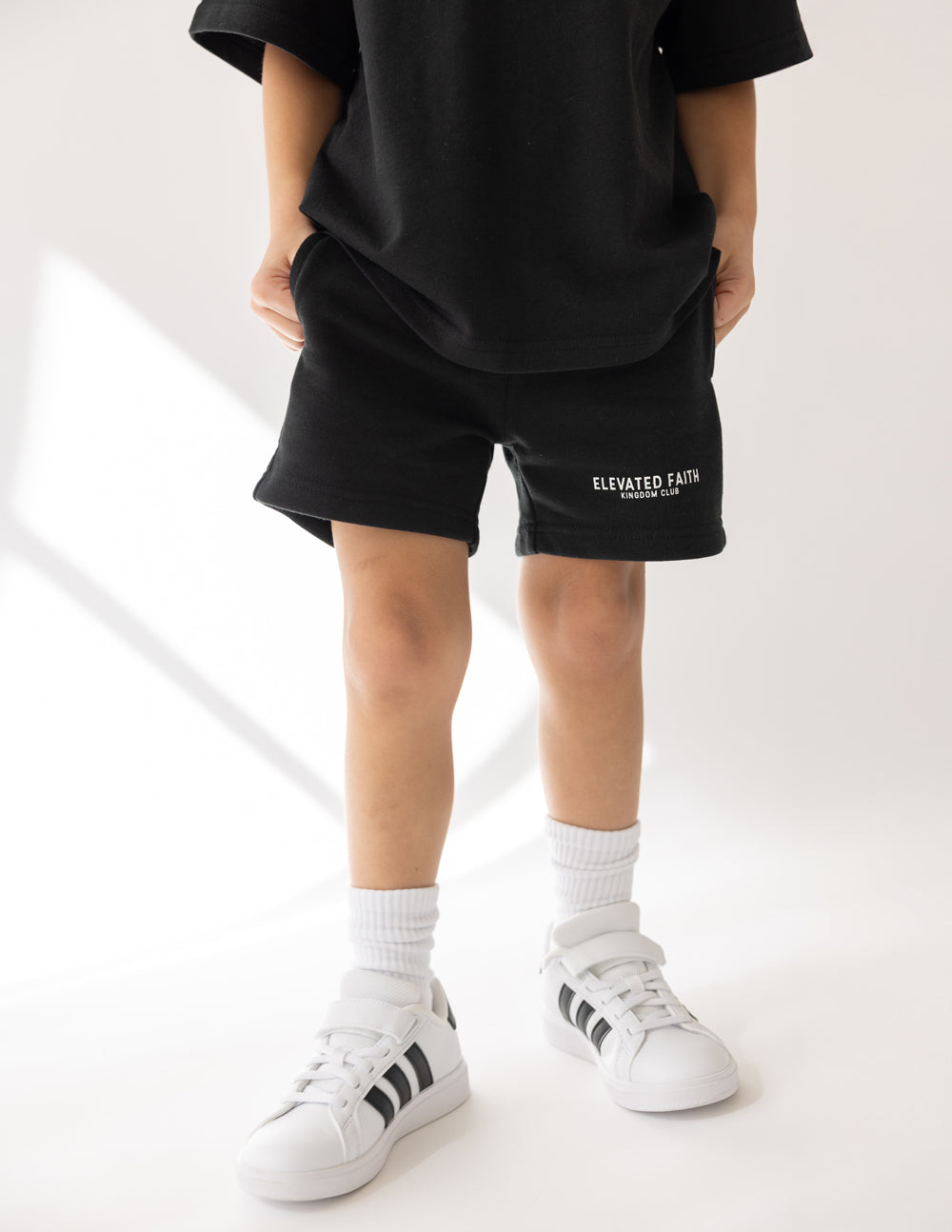 Pantalón corto negro para niños Kingdom Club