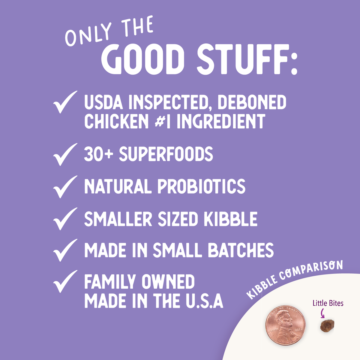 Little Bites Chicken & Brown Rice Recipe – Small Breed Formula