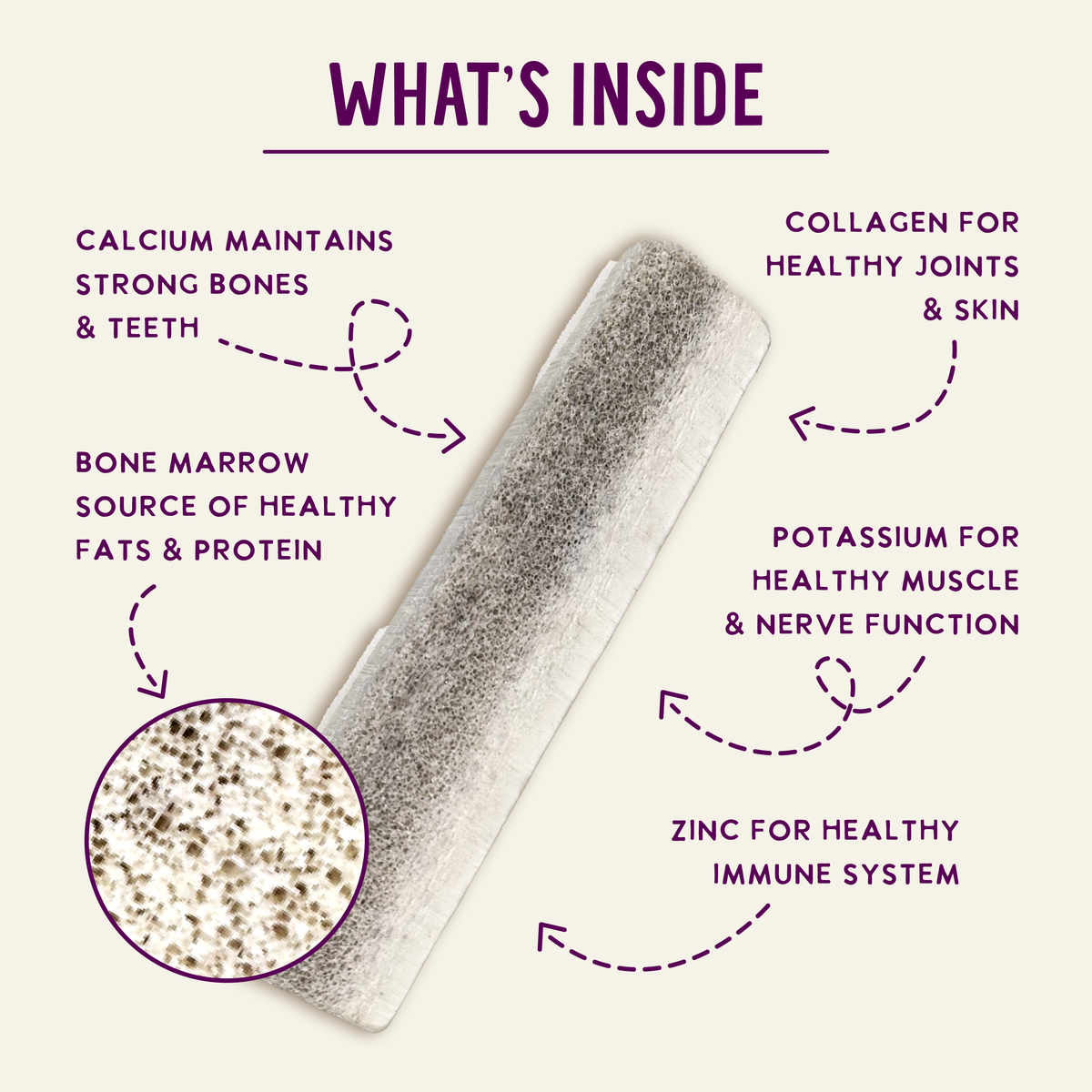 Natural Whole Elk Antler Dog Chews