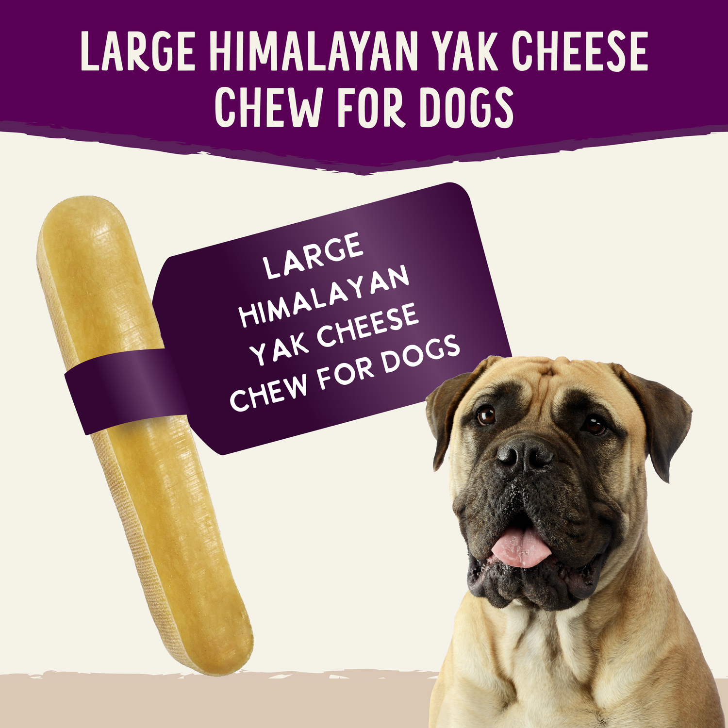 Yak Cheese Chew – Natural Long Lasting Dog Treat