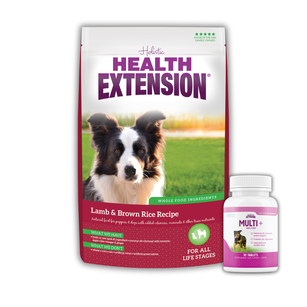 Alimentos y Vitaminas Holísticos para Cachorros de Razas Grandes