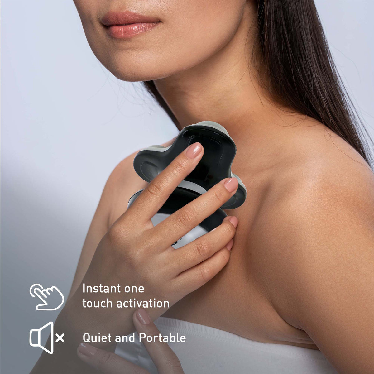 Pursonic - Dúo potente de recuperación y relajación muscular: pistola de masaje y masajeador deportivo eléctrico de mano