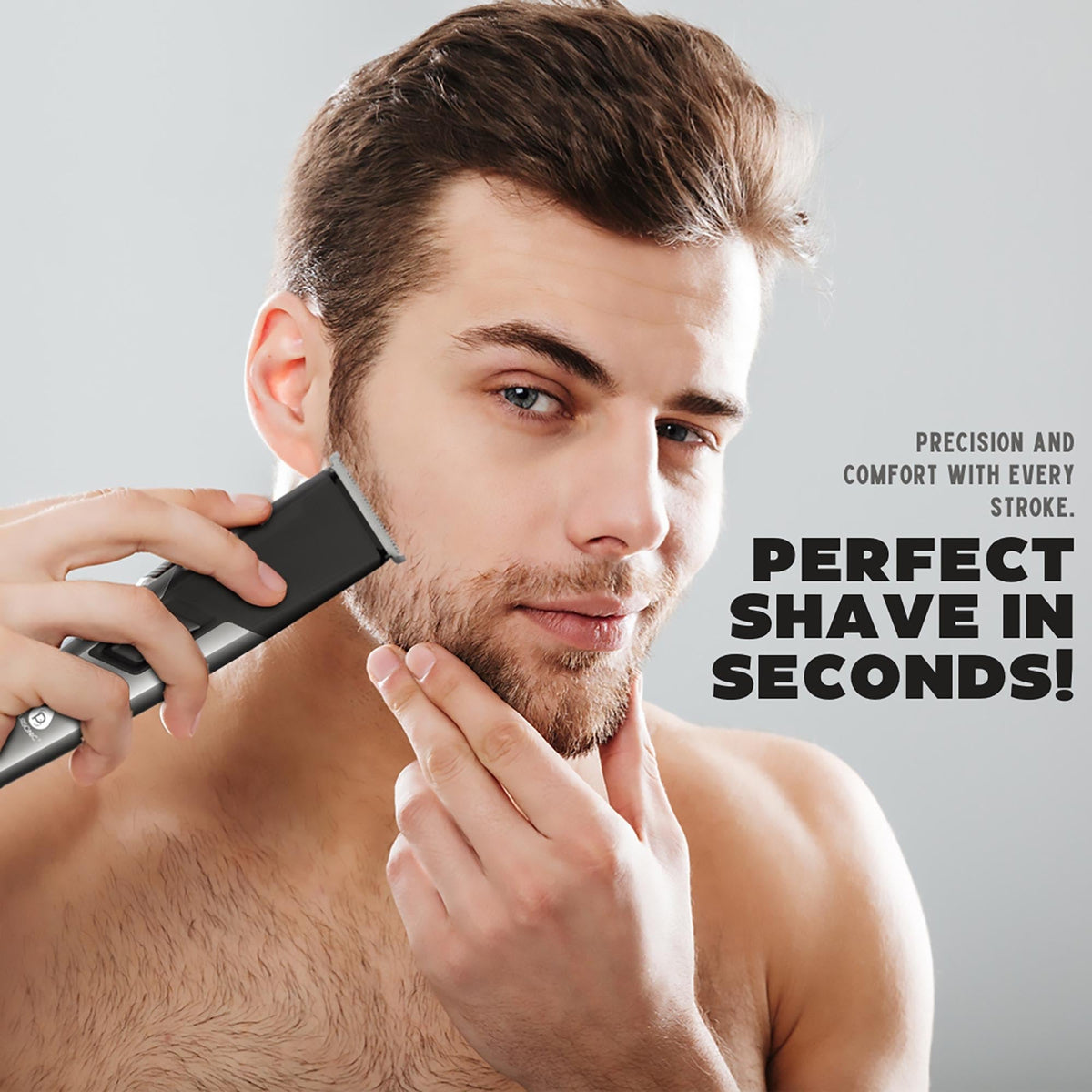 Kit de cuidado personal recargable para hombre Mario Lopez: kit completo para el cuidado del cabello, la barba, la nariz y las orejas