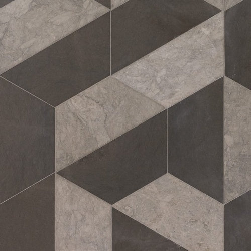 Centennial, Heritage Honed Mcm Hexagon 8" Marble Mosaic