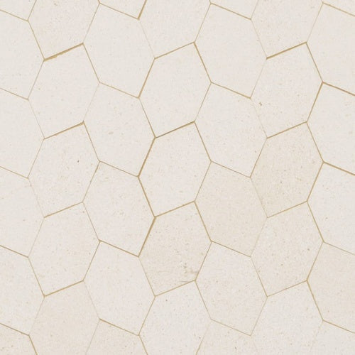 Hampton Honed 11 13/16"x13 9/16" Autumn Leaf Marble Mosaic Tile